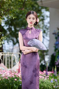 Improved Chinese Dress Sexy Sleeveless Qipao Evening Party Dress Vestidos Women Summer Jacquard Vintage Slim Cheongsam Gown