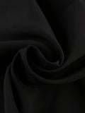 Black Loose Spliced Buttos Chic Dresses for Women O Neck Sleeveless Elegant Commute Dress Female Summer Fashion New