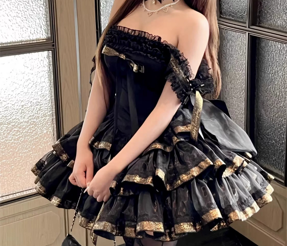 Olivegirl Summer Autumn Rose Lolita Sweet Girl Dress Cosplay Gothic Y2K Women Outfits High Waist JSK Princess Banquet Costumes