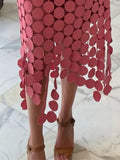 Solid Minimalist Casual Skirt For Women High Waist Patchwork Zipper Irregular Hollow Out Skirts Female Fashion New