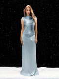 Women Tassel Top + Long Skirt Two Piece Sets Sexy Sleeveless Fringe Bandage Matching Set Evening Party Cocktail Outfit