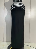 Women Backless Evening Party Prom High Quality Birthday Dress Sexy Halter Neck Black Sleeveless Slit Long Bodycon Bandage Dress