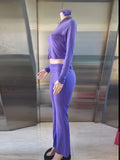 Casual Tracksuit Women 3-Piece Set Sporty Stretch Zip Crop Jacket+Leggings+Headband Fitness Stretch Street Outfits