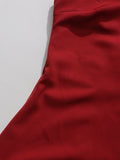Elegant Luxury Dinners Red Maxi Dress for Women Sleeveless Cape Design Full Fringe Skirt for Fashion Parties Events