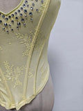 Solid Spliced Diamonds Hollow Out Vests for Women Strapless Sleeveless Tunic Temperament Vest Female