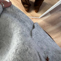 Women's Grey Wool Knitted Cardigan Elegant Button Large Size Sweater Knitwears Cardigans New Winter Fall Clothes Gray Red White
