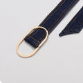 2026 New Blue Sleeveless Women Single-Breasted Belt Short Denim Dresses Woman Retro Slim A Line Mini Dress