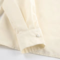 French Elegant Solid Blouse for Women Irregular Neck Patchwork Ribbon Long Sleeve Minimalist Shirt Female Spring