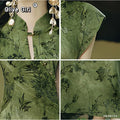 Olive Girl Romantic Qipao for Garden Wedding 2026 Fairycore Photoshoot Everyday Wear S-XXL XS-3XL Plus Size Romantic Garden Party Editorial Not Costume Qipao Cheongsam Chinese Dress Chinese Heritage Fashion Women