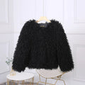 Fashion Luxury Cropped Faux Fur Coat Women's Winter 2025 Ins Hot Fluffy Short Faux Fur Jacket Street Style Warm Outwear