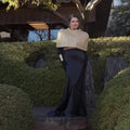 Women Gold Sparkle Capelet Top Elegant Shiny Tweed Shoulder Wrap Turtleneck Short Cloak 2026 Spring Lady Evening Party Outfit