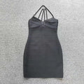 Black Purple Spaghetti Strap Women Mini Bandage Dress Bodycon Sexy Bodycon Party Club Dress XL Classic Vestido