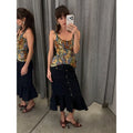 Women's Floral Sleeveless Mini Dress Vintage V-neck Straighten The Hem Slim Short Dresses 2026 Lady Summer Daily Commute Wear