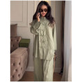 Collection Of Versatile Linen Midi Sets Square Neck Relaxed Fit Casual Day Wear Fashion Daily Linen Pants Women Summer 2026