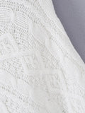 Casual Knit Women Shawls Round Neck Sleeveless Asymmetric Shawl for Vacation Street Outing Wear Fashion Summer New