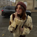 Chic Street Girls Cow Print Fur Coat Women 2026 Winter New Brand Fashion Warm Faux Fur Jacket Autumn Iconic Streetwear