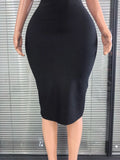 High Quality Women Sleeveless Sexy Tank V-Neck Bodycon Midi Bandage Dress Elegant Evening Party Office Lady Celebrate Outfit