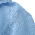 Elegant Women's Chiffon Cropped Shawl Shirts Loose Lapel Single Breasted Short Sleeve Blouses 2026 Spring Summer Lady Chic Top
