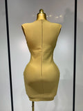 Women Sexy Sleeveless Tassel Bodycon Bandage Dress 2026 Celebrity Elegant Evening Party Luxury Birthday Cocktail Prom Dress