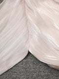 Solid Spliced Ruffles Folds Long Elegant Dresses for Women Lace Up Stand Neck Long Sleevs Tunic Temperament Dress Female