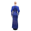 Elegant Long Sleeves Sequins Evening Dresses Women Luxury Formal Floor Length Party Prom Cocktail Gowns Wedding Vestidos