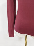Folds Temperament Style T Shirt for Women Swing Neck Long Sleeve Tunic Slimming Fashion Autumn Tees Female Clothing
