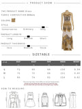 Sexy Fashion Long Dress Woman Leopard Print Lace-Up Halter Backless Sleeveless Shape Waist Ruffles Elegant Vestidos