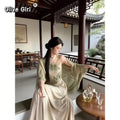 Olive Girl Romantic Qipao for Ren Faire 2026 Garden Wedding Fairycore Photoshoot Everyday Wear S-XXL XS-3XL Plus Size Romantic Cottagecore Garden Party Editorial Not Costume Qipao Cheongsam Chinese Dress Chinese Heritage Fashion Women