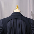 Autumn Long Oversized Elegant Draped Patchwork Trench Coat For Women Double Breasted Luxury Designer Overcoat Runway Fashion