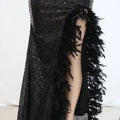 Women Sexy Dresses for Club Night Sequin Bodycon Party Club Night Out Dress Feather Backless Evening Formal Maxi Dress