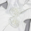 Elegant Beaded pearls blazer pants set Suits women flower white slim blazer +Sexy Mesh See Through sequin Trousers two-piece set