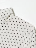 Solid Spliced Print Two Piece Set Female Turtleneck Long Sleeve Top French Commute Women's Skirt Sets Fashion New