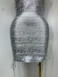 Women Sexy Sleeveless Square Neck Bodycon Mini Bandage Dresses Elegant Evening Party Luxury Birthday Club Prom Gown