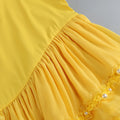 Fashion Yellow Pearl Bead Irregular Draped Dress Women Elegant Strapless High Waist Vestido Summer Lady Club Gowns