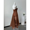 Sexy Patchwork Pleated Women's Long Dress Slim Backless Sleeveless Split Empire Female Dresses 2026 Summer Beach Party Lady Robe