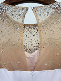 Elegant Mesh Bead Diamond Luxury Patchwork Dress Women Backless See Through Long Dresses 2026 Lady Evening Dinner Gown