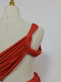Solid Spliced Lace Up Slimming Dresses for Women Strapless Sleeveless High Waist Temperament Dress Female