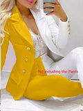 Elegant INS Paisley Butterfly Blazer Suit and Pants Two 2 Piece Set  Women 2022 Autumn Winter Street Outfit Tracksuit