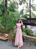 Olive Girl Pink Romantic Qipao for Garden Wedding 2026 Fairycore Photoshoot S-XXL XS-3XL Plus Size Romantic Garden Party Editorial Not Costume Qipao Cheongsam Chinese Dress Chinese Heritage Fashion Women