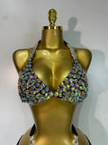 Newest Crystal Bikini Swimwear Fashion Bar Bikini Blingbling Swimwear Bikini Popular Bathingsuit Bikini Nightclub Stage Outfit