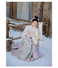 Ming Dynasty Autumn Winter Hanfu Chinese Dress Women's Clothing Horse Face Skirt Set Original Hanfu Cosplay Party Princess