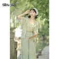 Olive Girl White Hanfu Dress 2026 S-L XS-3XL Plus Size Hanfu Chinese Dress Traditional Chinese Clothing Chinese Heritage Fashion Women
