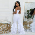Sexy Nightclub Outfits Bodycon Jumpsuits Romper for Women Birthday Outfits Womans Clothing Sleeveless One Piece Overalls