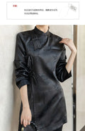 Olive Girl Black Embroidered Qipao for Garden Wedding 2026 Fairycore Photoshoot Everyday Wear S-3XL XS-3XL Plus Size Embroidered Romantic Editorial Not Costume Qipao Cheongsam Chinese Dress Chinese Heritage Fashion Women