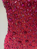 Luxury Rhinestones Sexy Mesh See Through Bodycon Dress Women Birthday Evening Cocktail party Gown Red Carpet Club Stage Outfit