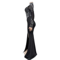 Women Long Sleeve Birthday Dresses Sexy Hot Diamond Process Pearl Beading Sexy See Through Dress Party Club Night Dress