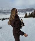 Women One Piece Ski Suit Zip Up White Black Color Block Waterproof Fabric Hooded Warm Jumpsuit 2026 Winter New Snow Sport Outfit