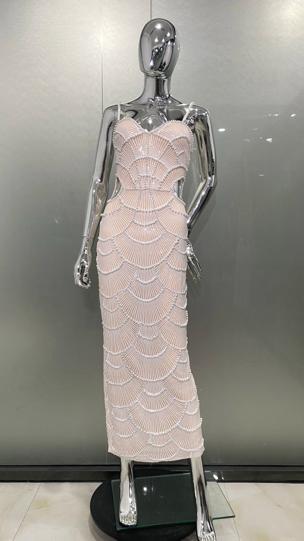 New Black Color Women Sleeveless Sexy Beading Strap Bodycon Long Dress Shinning Sequins Celebrate Elegant Evening Party Dress