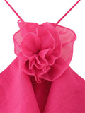 Women Sleeveless Cascading Ruffles Smock Big Swing Dress  Birthday Vacation Street Summer Party Dresses Vestidos