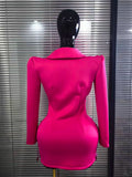 Women Long Sleeve Shining Beading Sequins Sexy V-Neck Bodycon Slim Mini Dress Bar Singer Celebrate Nightclub Party Outfit